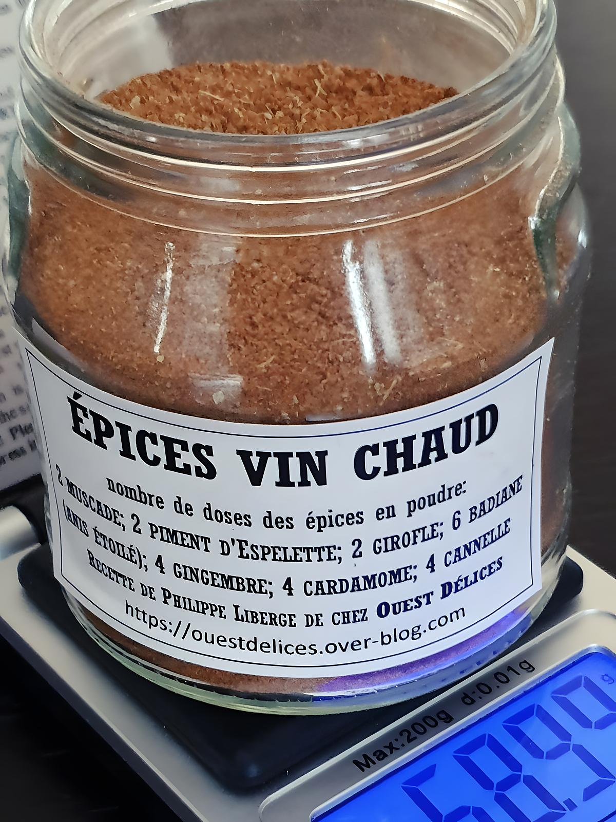 recette Mélange d'épices maison pour le vin chaud