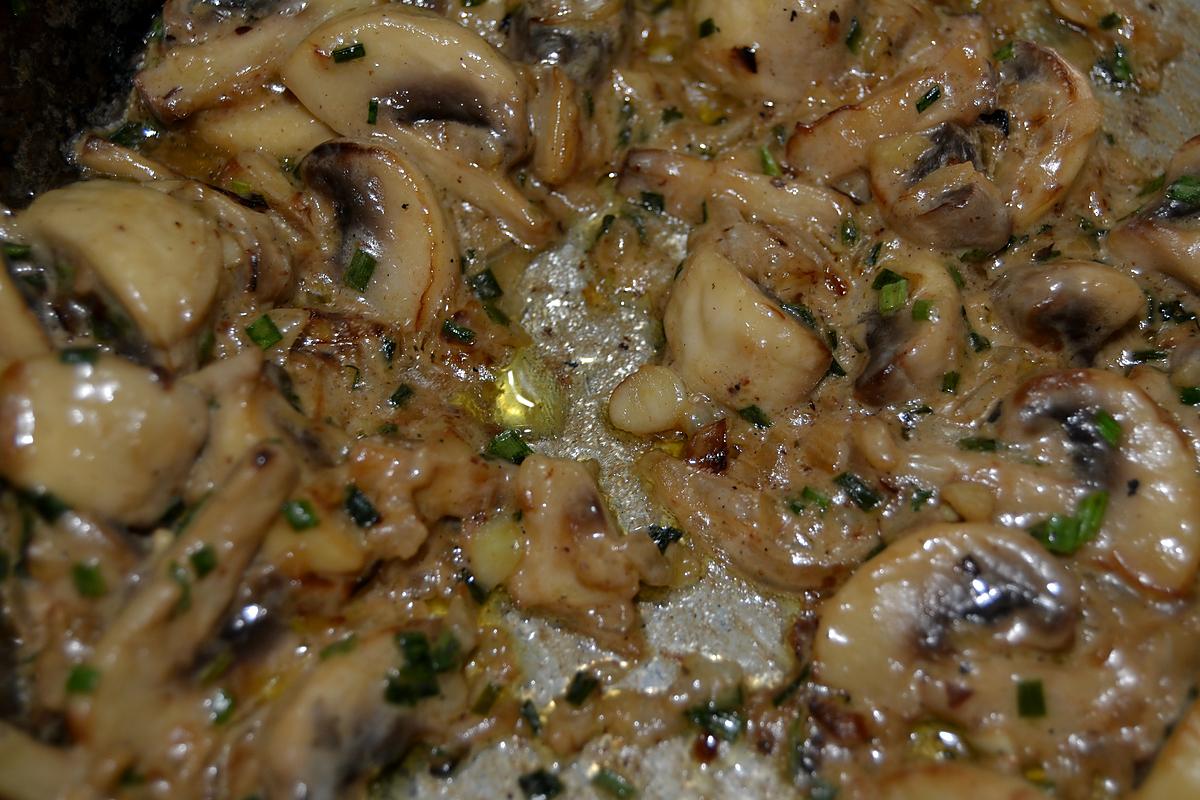 recette Mafalde à l'origan ( Sauce aux champignons de Paris )