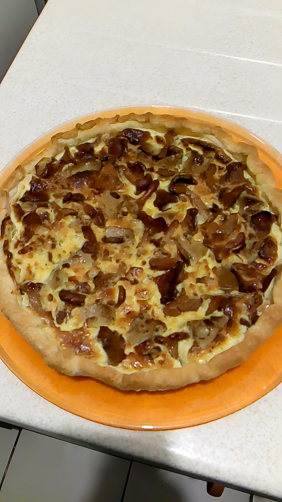 recette quiche aux girolles et foie gras