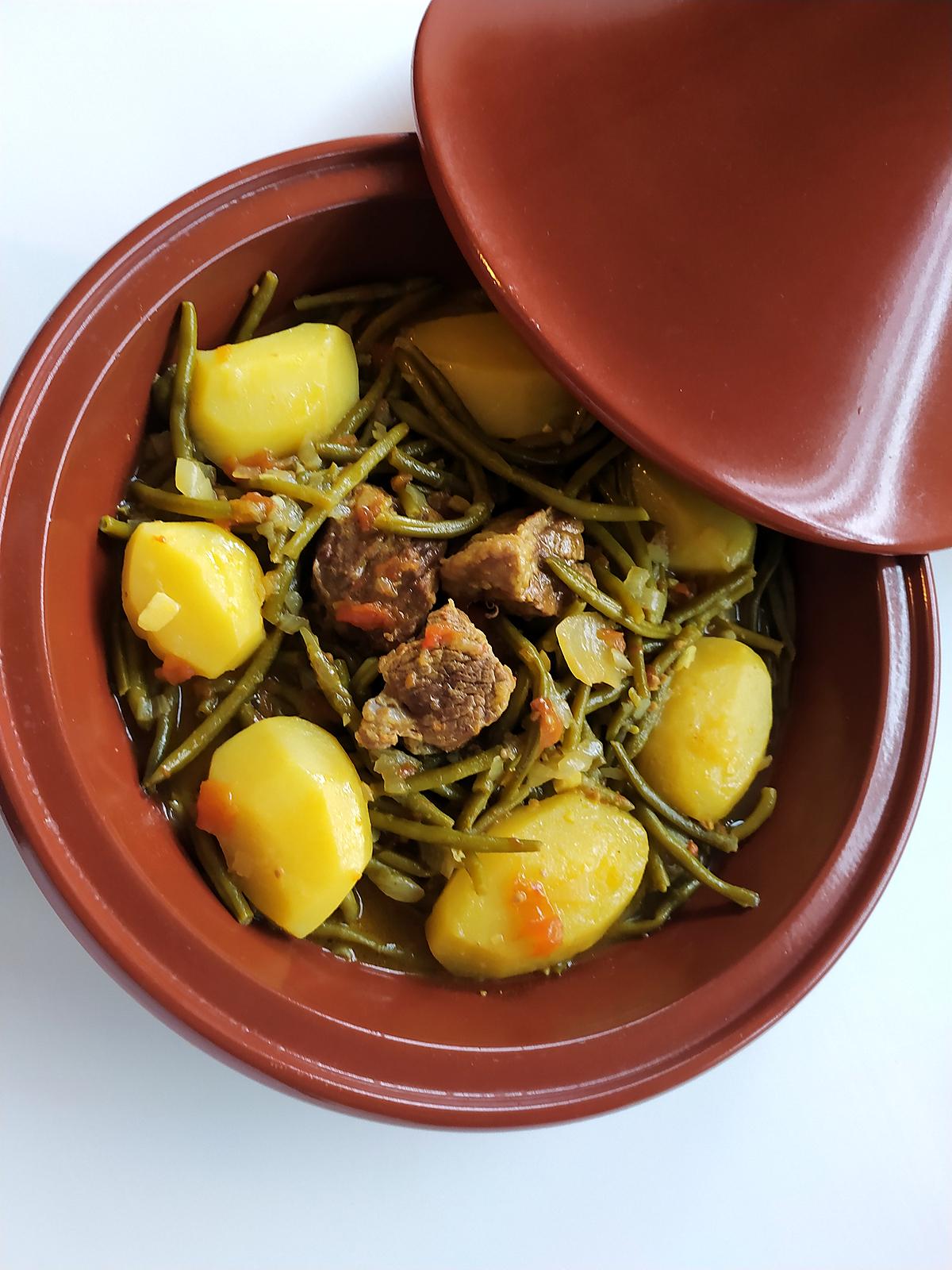 recette TAJINE AGNEAU HARICOTS VERTS