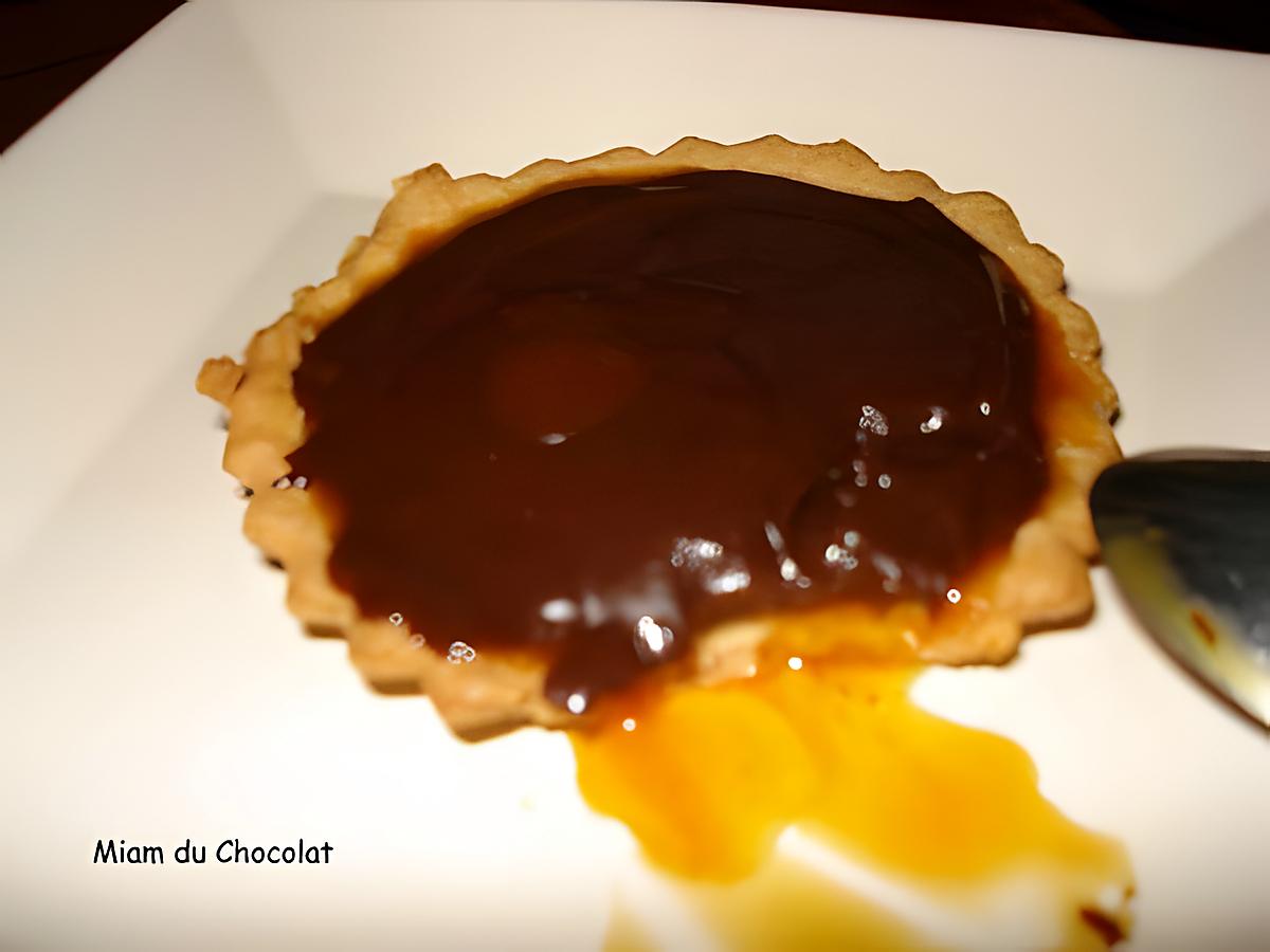 recette Tarte chocolat - caramel beurre salé