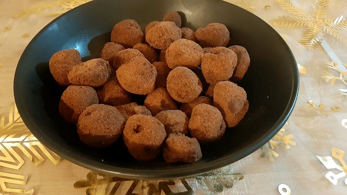 recette Mes truffes au Chocolat à l' Amaretto