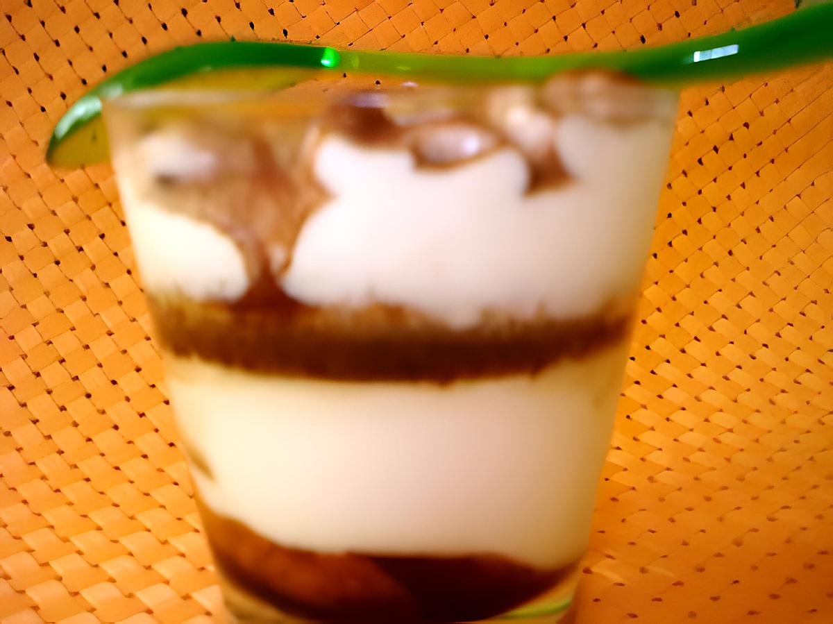 recette Tiramisu au chocolat en verrines....