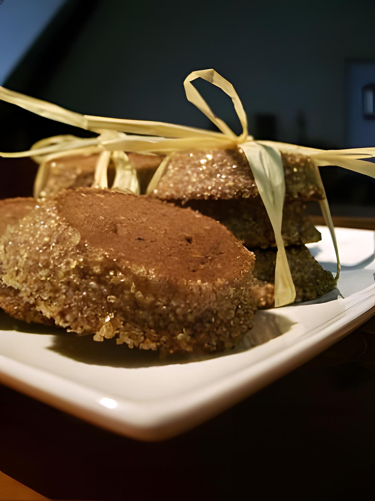 recette Diamants au chocolat et cassonade...