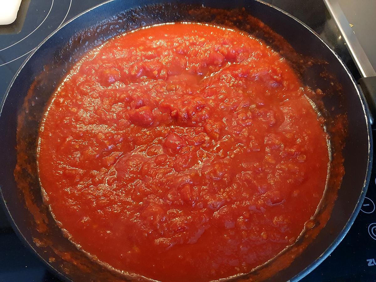 recette Escalope de Poulet sauce tomate gratiné