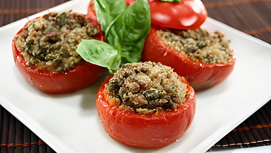 recette TOMATES  GRATINEE  ALLA PUGLIESE