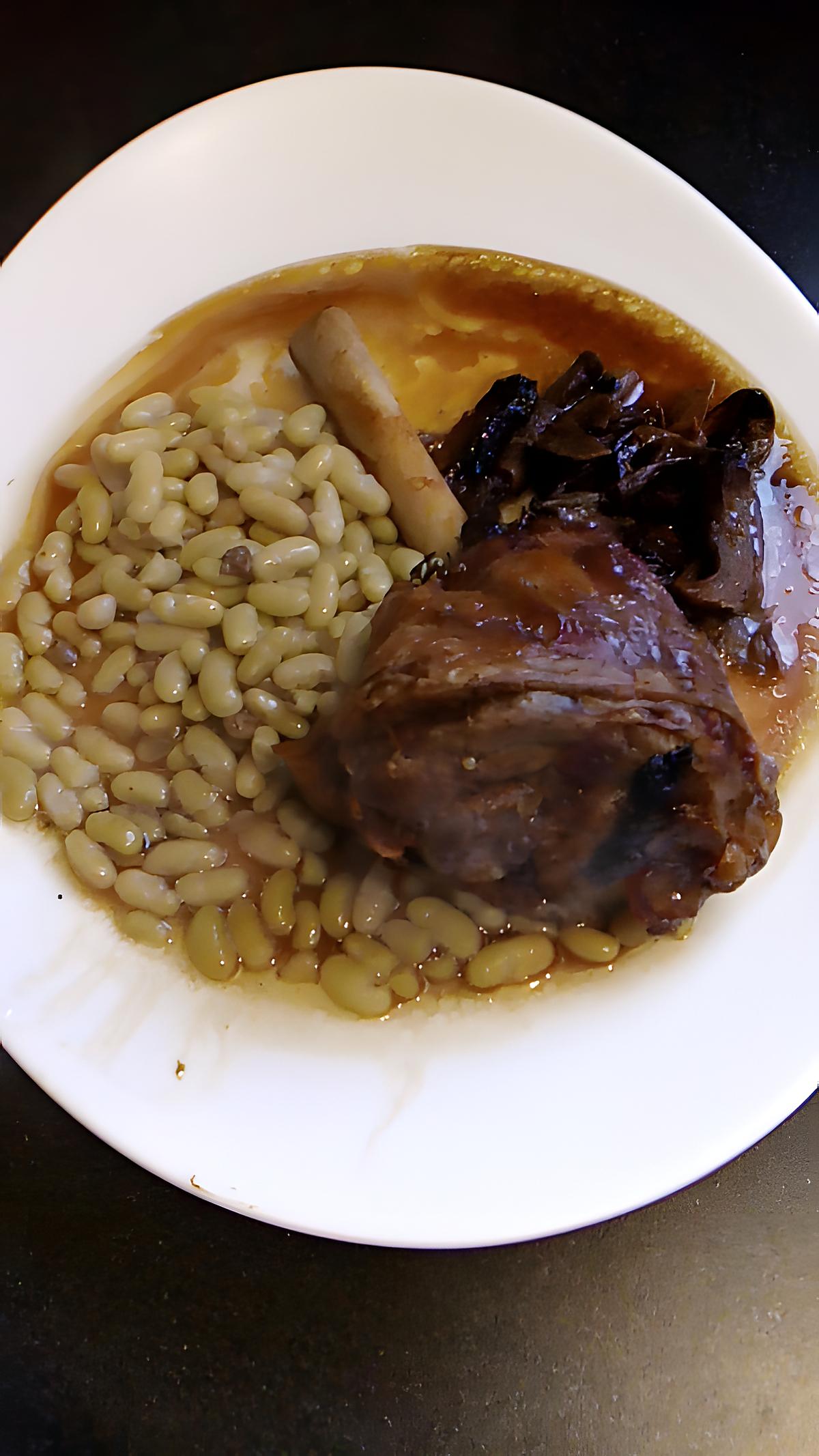 recette souris d'agneau confite aux cepes