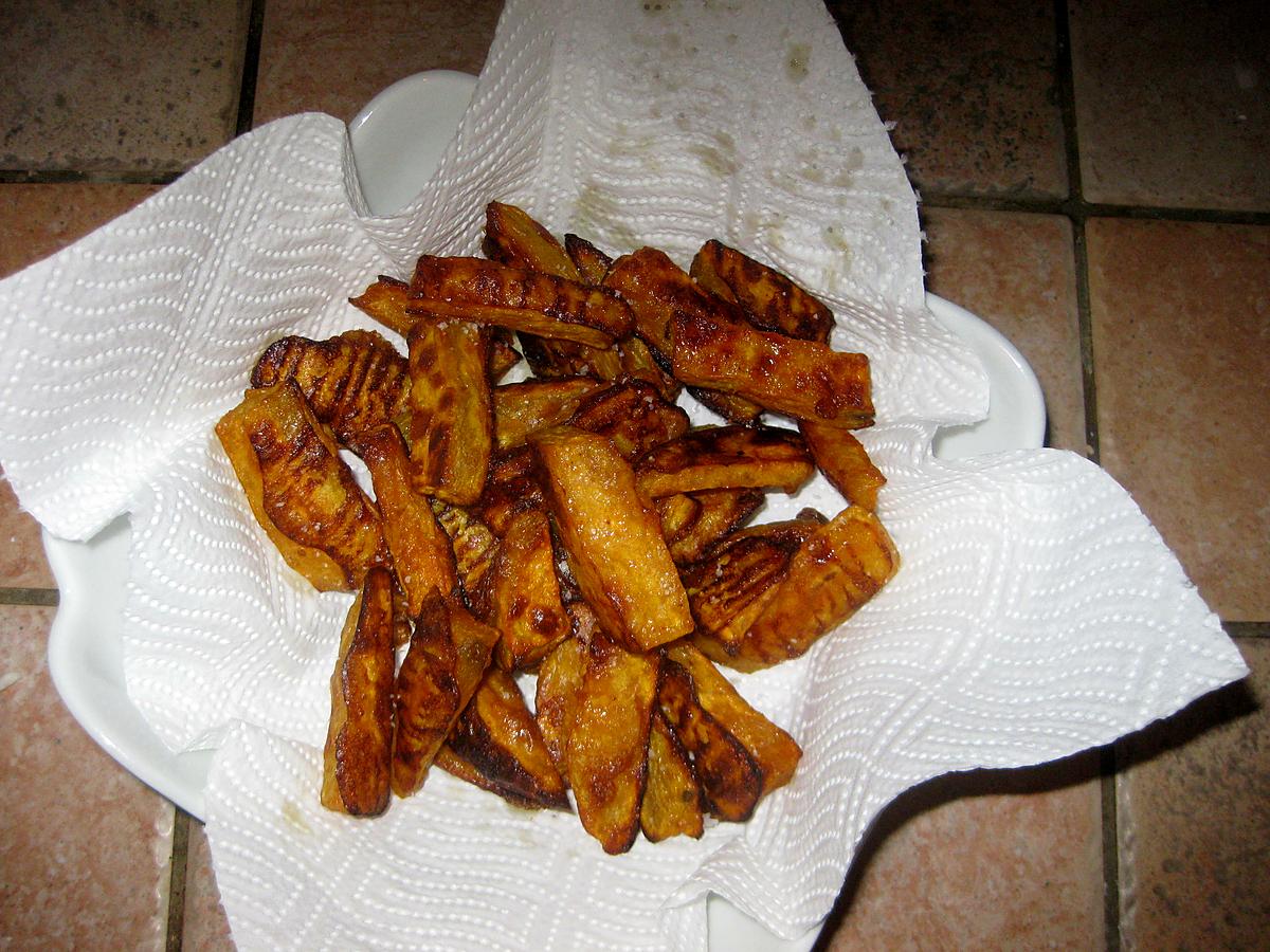 recette Frites de patate douce au four