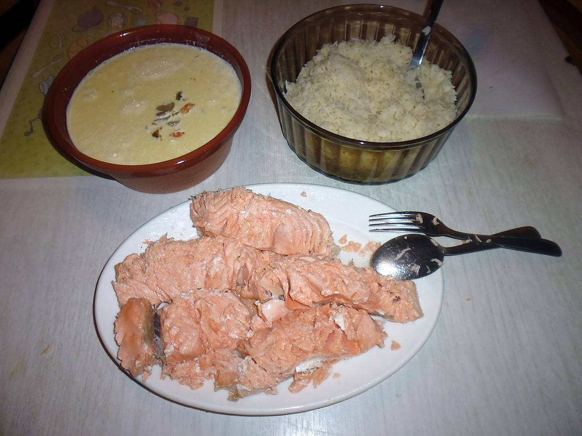 recette Dos de saumon et sa sauce