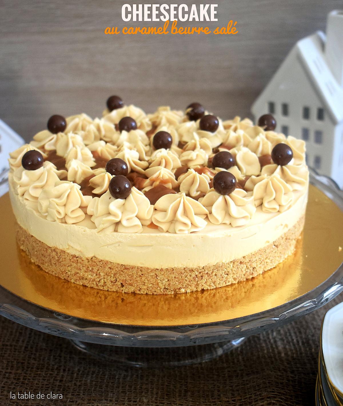 recette Cheesecake au caramel beurre salé