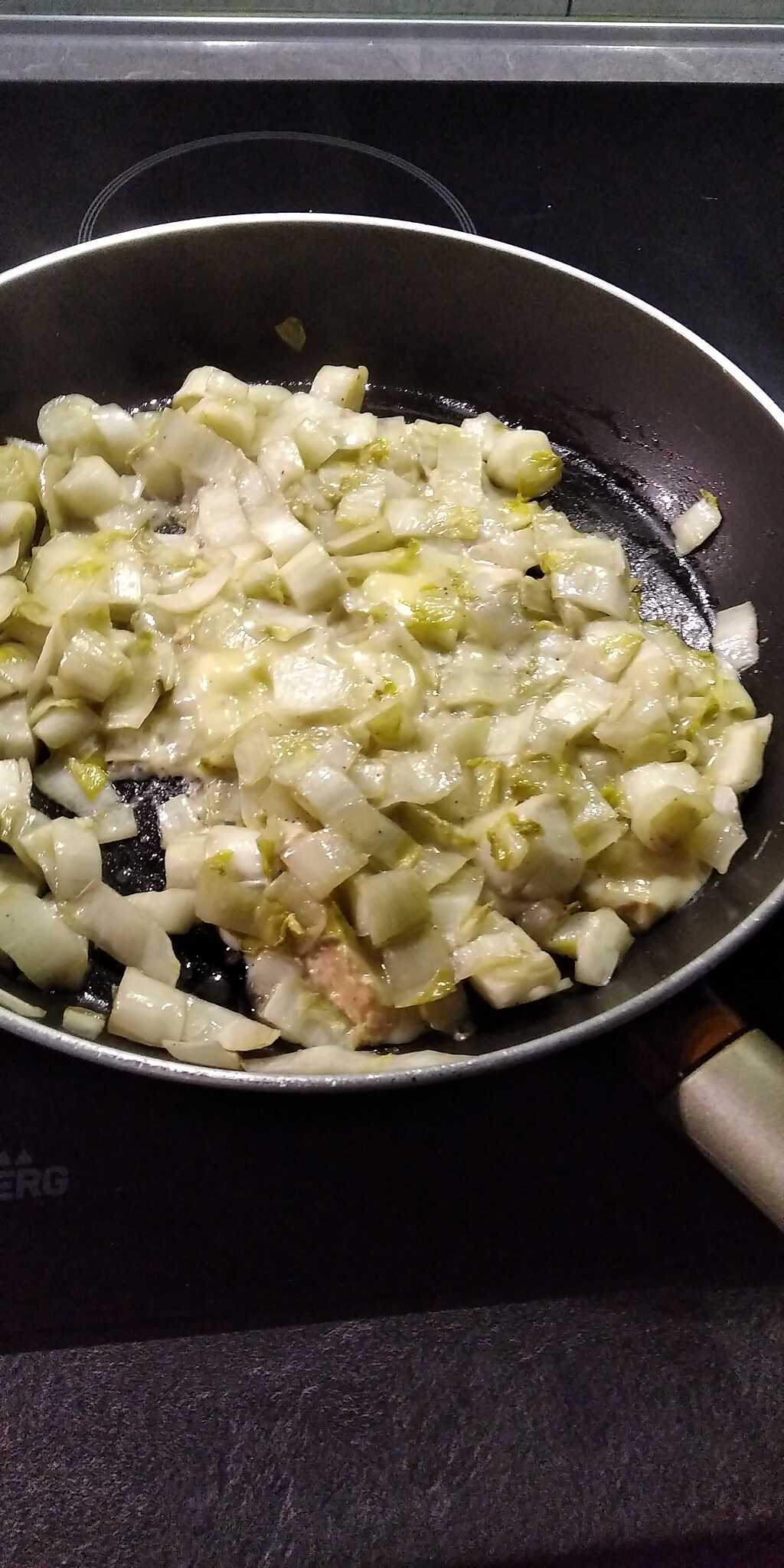 Recette d'Endives braisées au maroilles