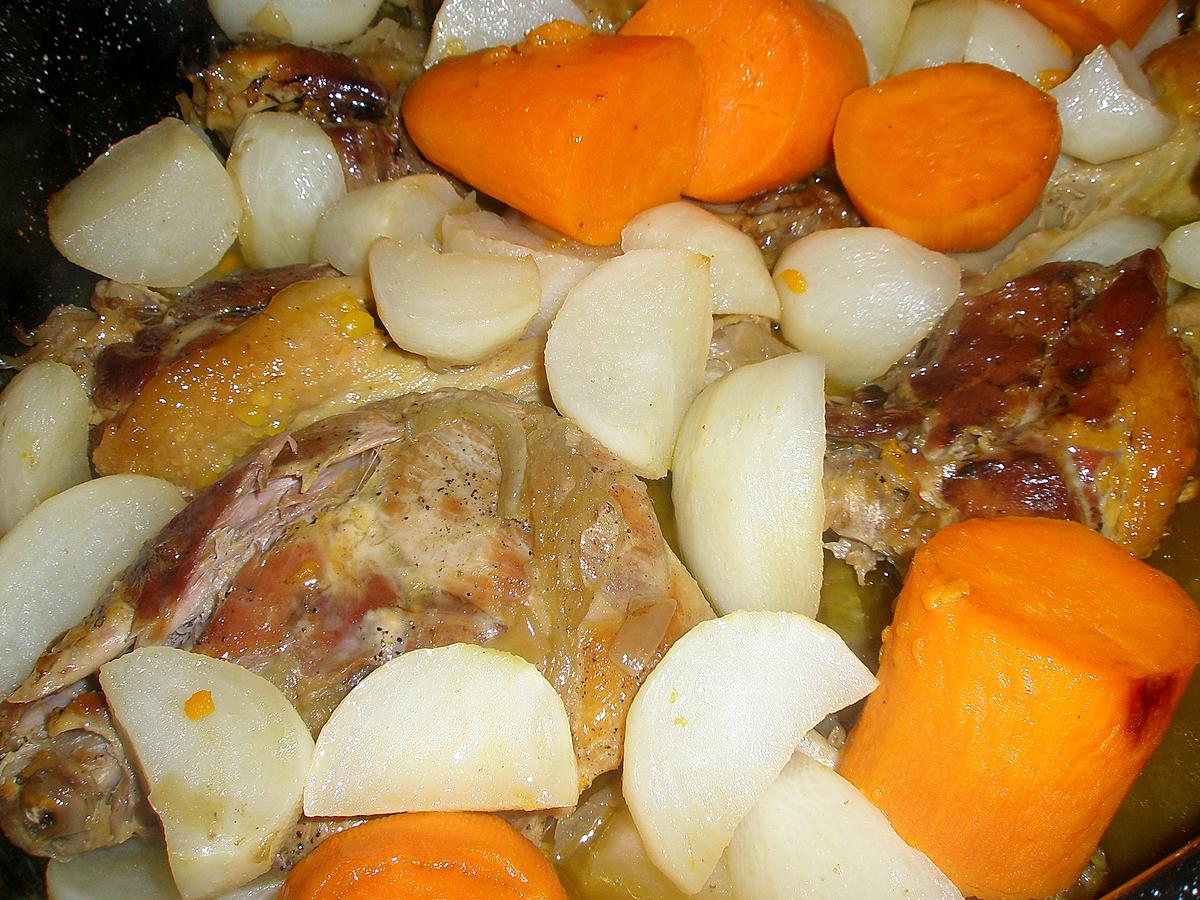 recette Cuisses et manchons de canard au four et leurs légumes