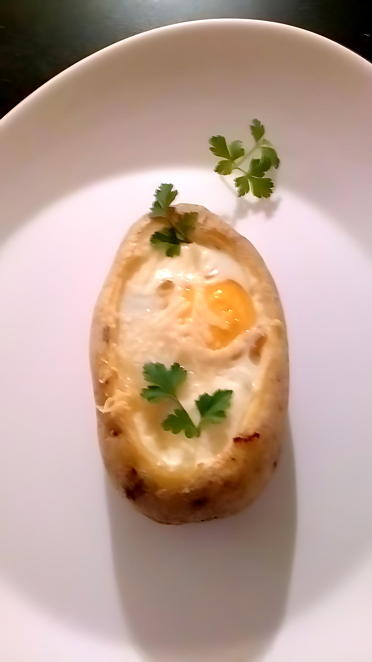 recette pomme de terre farcie a l'oeuf