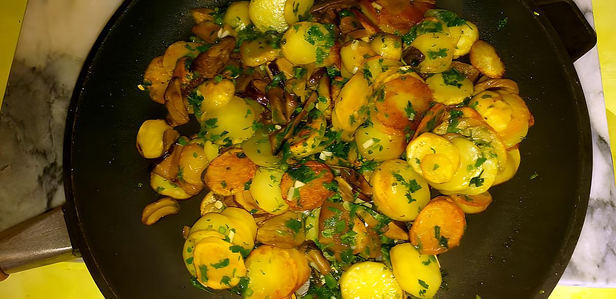 recette pommes de terre sarladaise aux cèpes