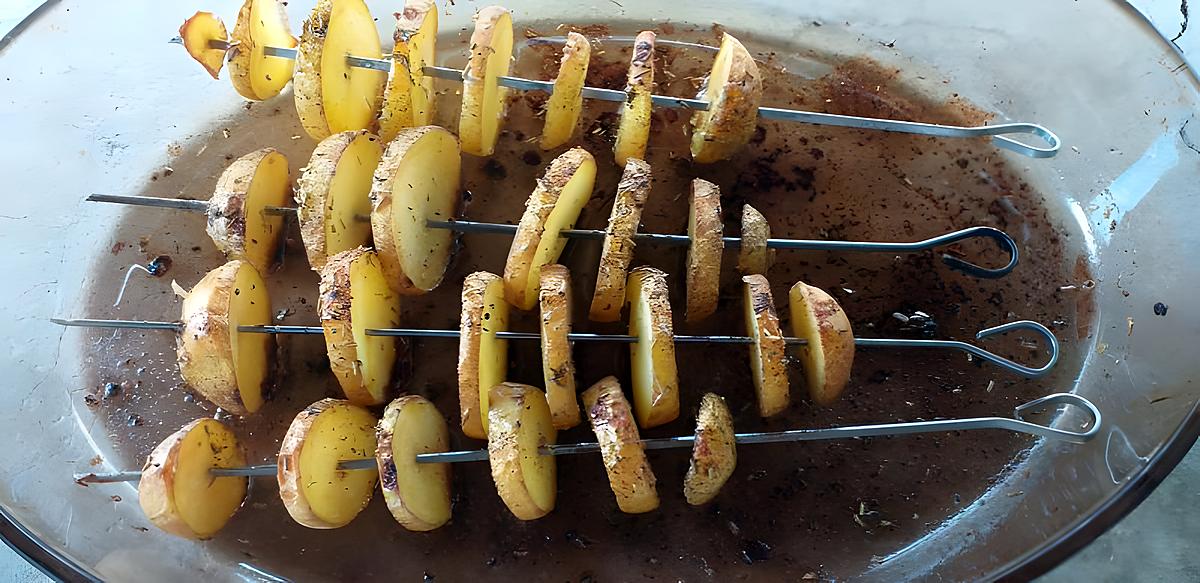 recette brochette de pomme de terre