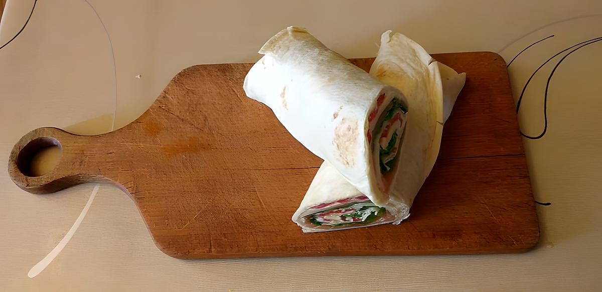 recette wrap au saumon fumé