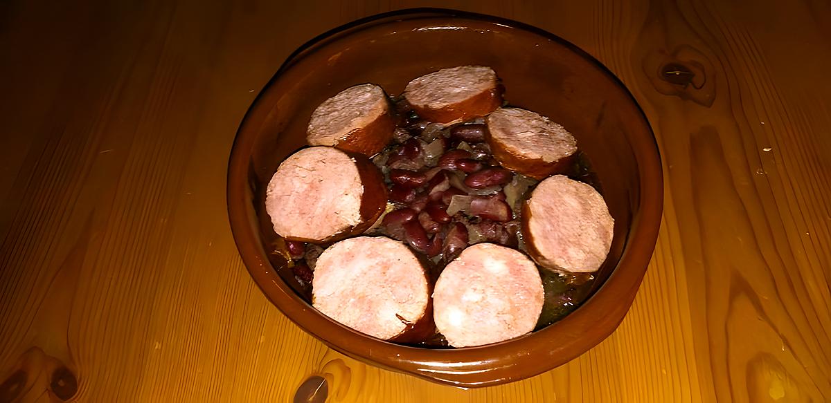 recette Saucisses au vin et haricots rouges