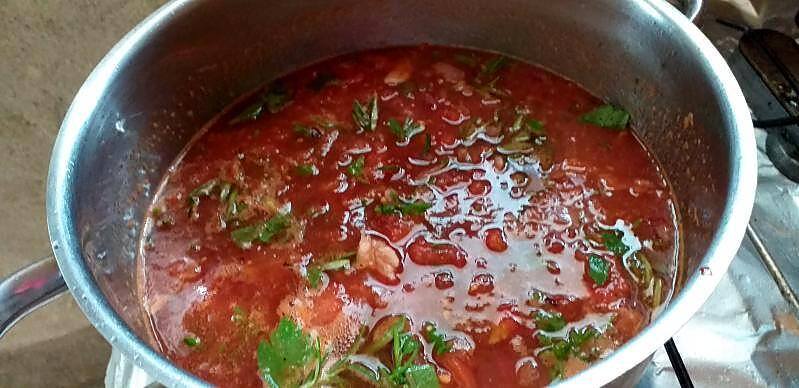 recette Sauce tomate relevée