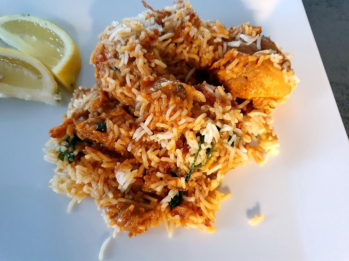 recette Biryani au poulet bien parfumé