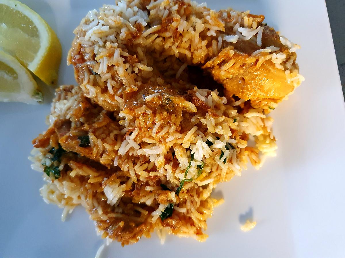 recette Biryani au poulet bien parfumé