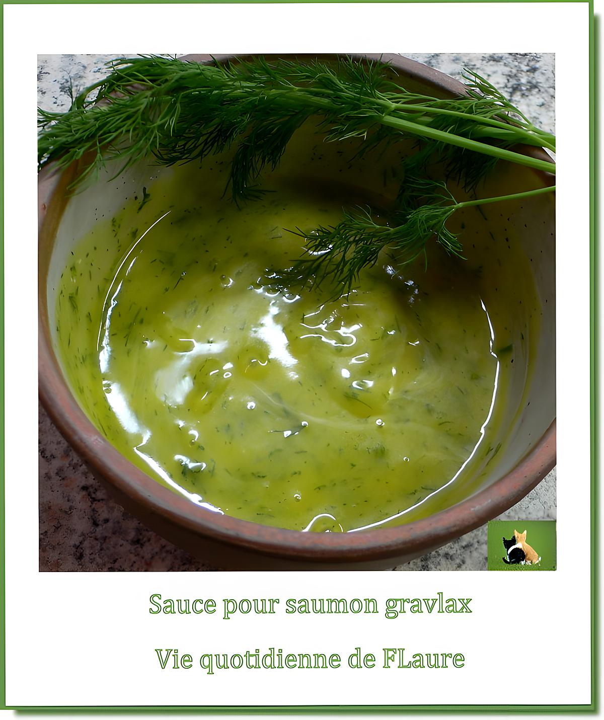 recette Sauce à associer avec le saumon gravlax