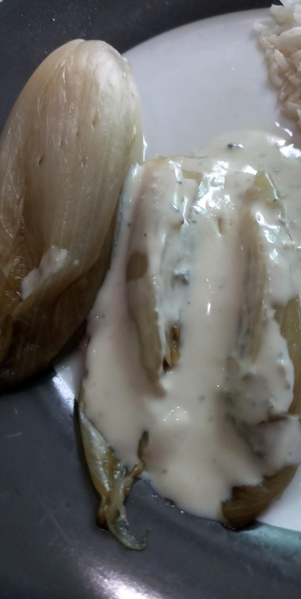 recette Endives sauce bleu d'auvergne