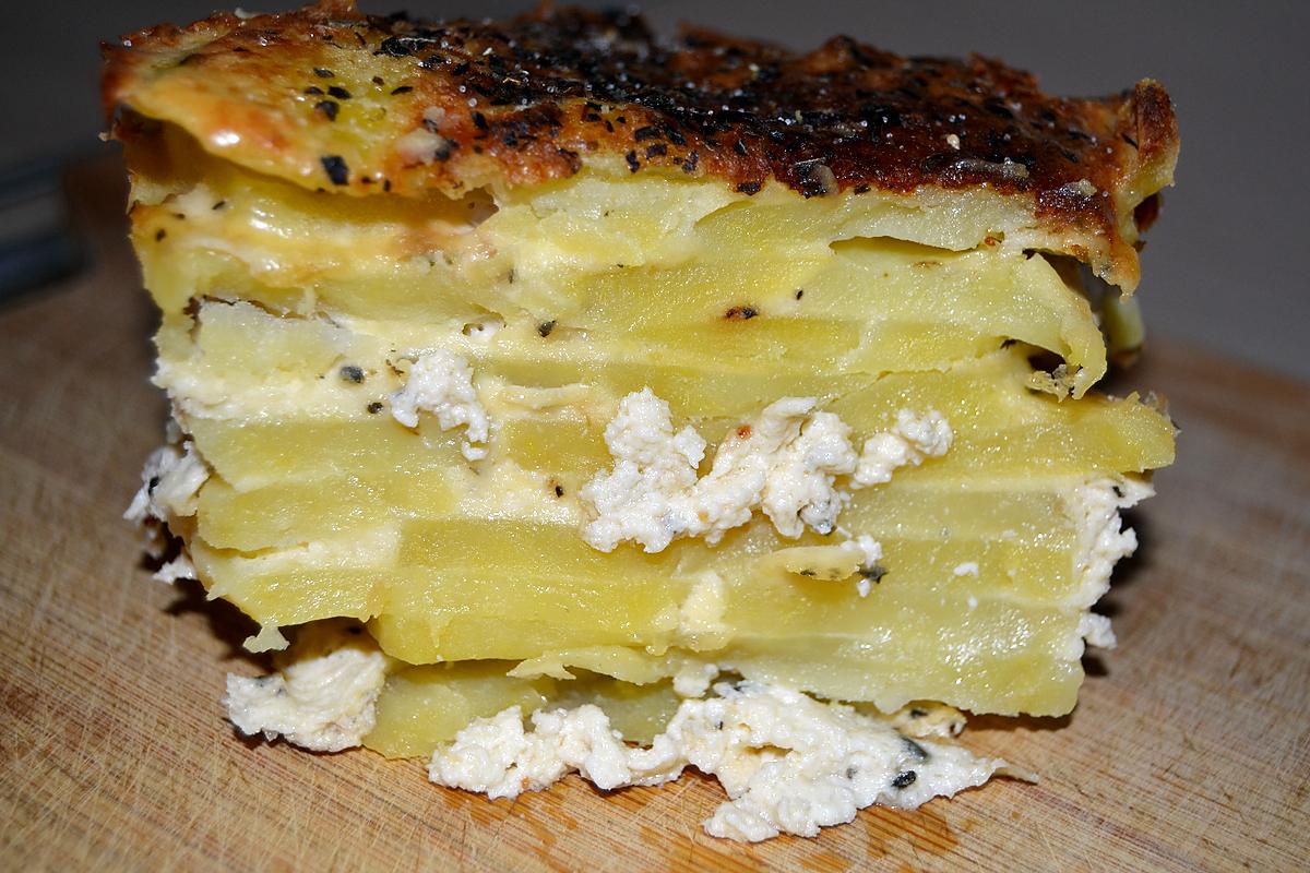 recette Gratin  à la Ricotta ( façon Dauphinois )