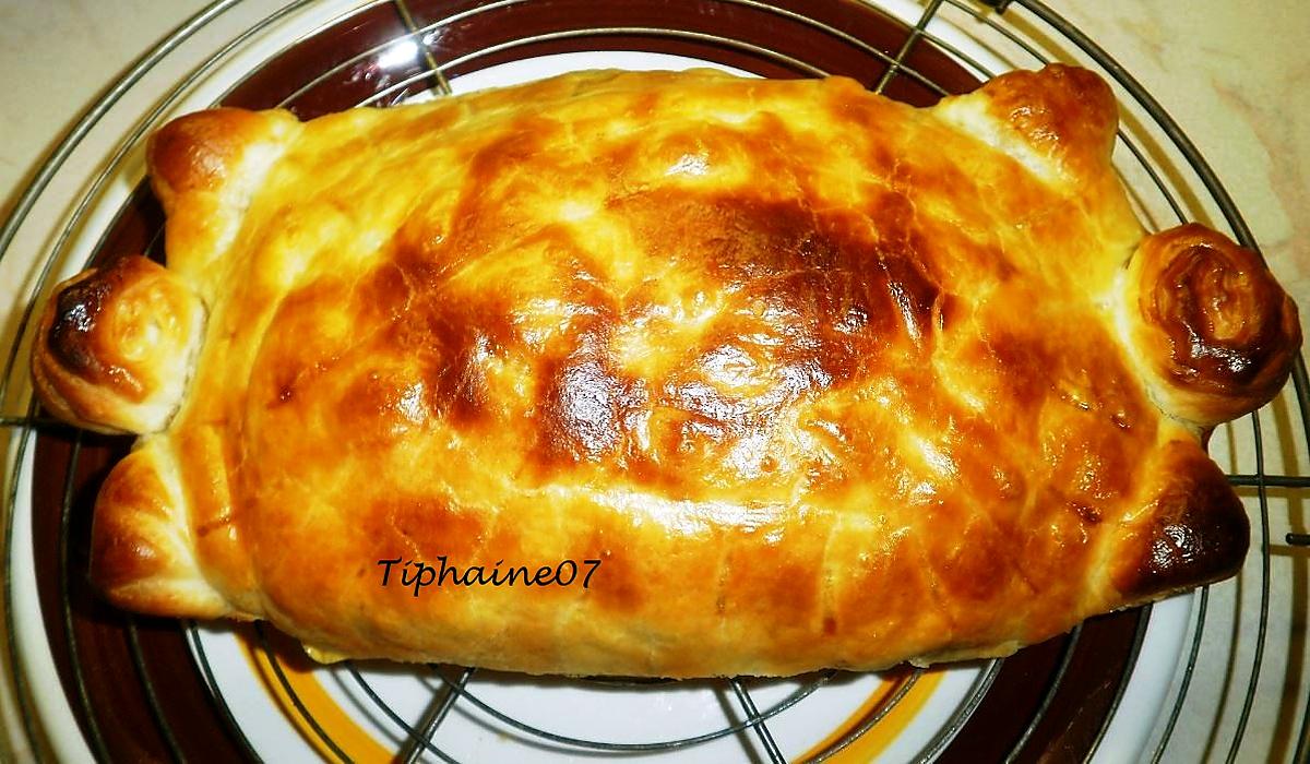 recette La tortue feuilletée au saumon