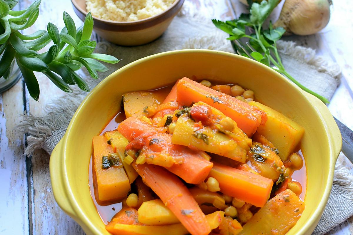 recette Tajine de légumes racines