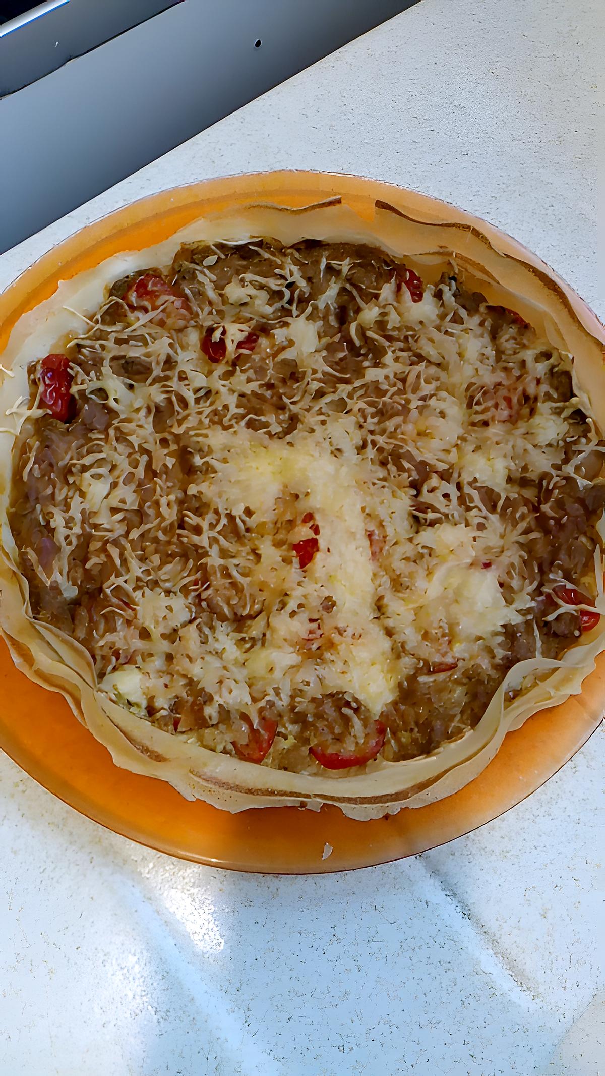 recette tarte feuilles de brick au thon curry