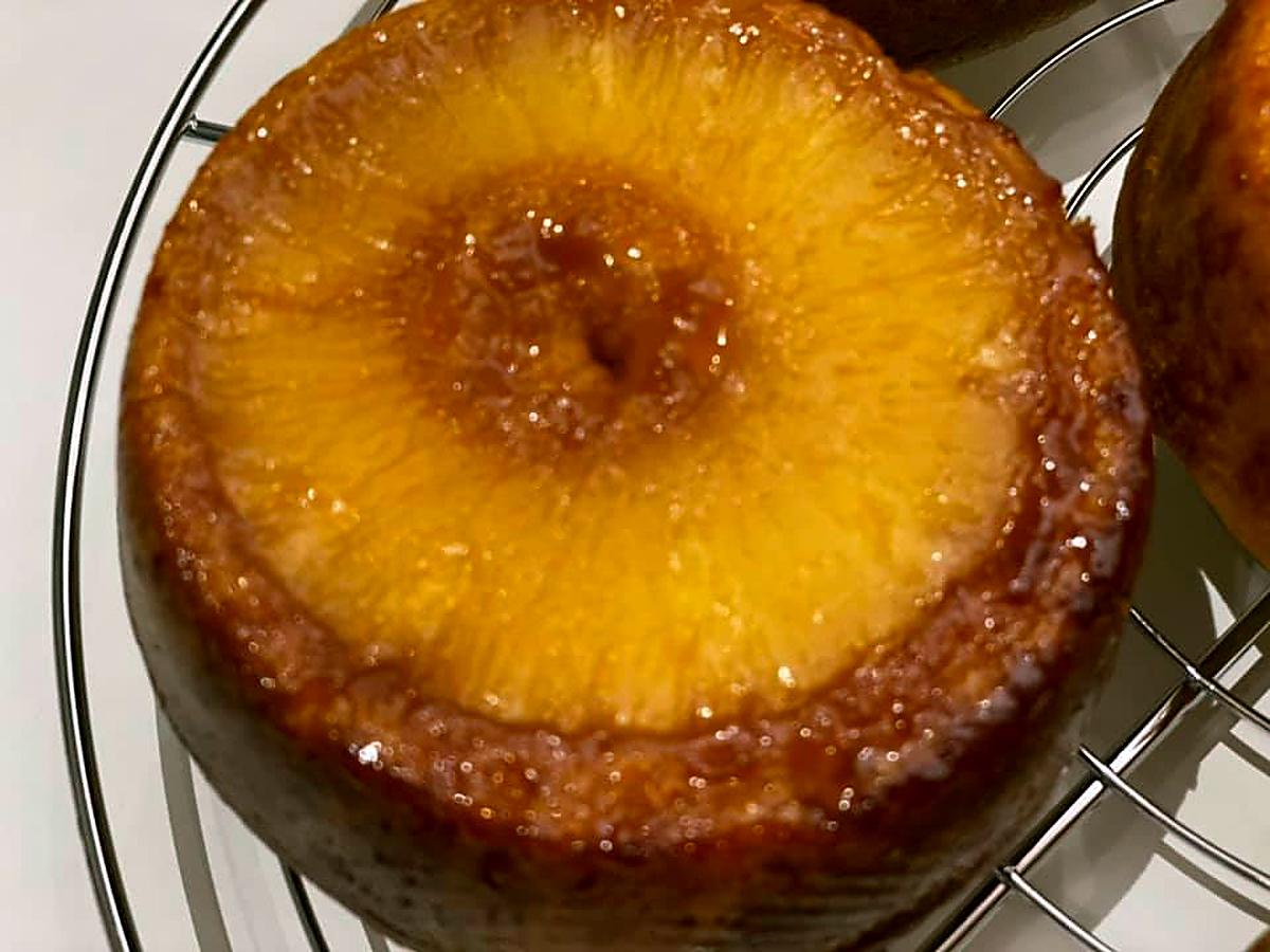 recette GÂTEAU RENVERSE A L'ANANAS