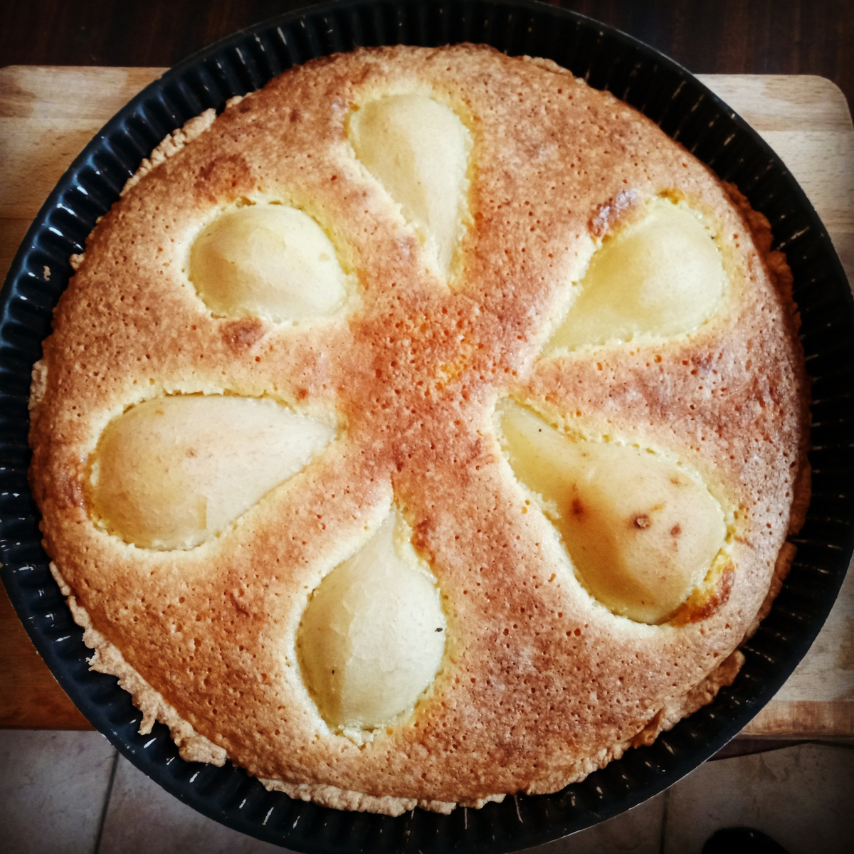 recette Tarte poire amandine