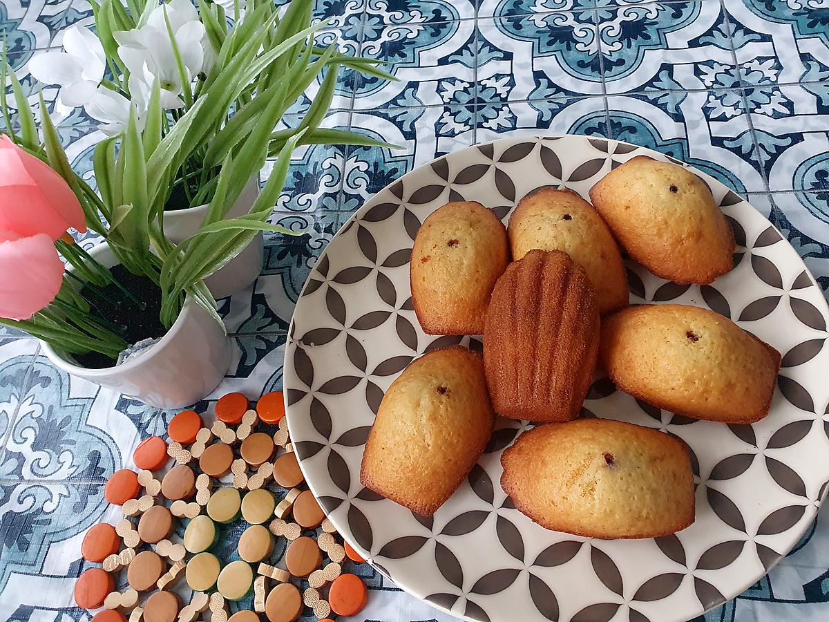 recette Madeleine coeur chocolat