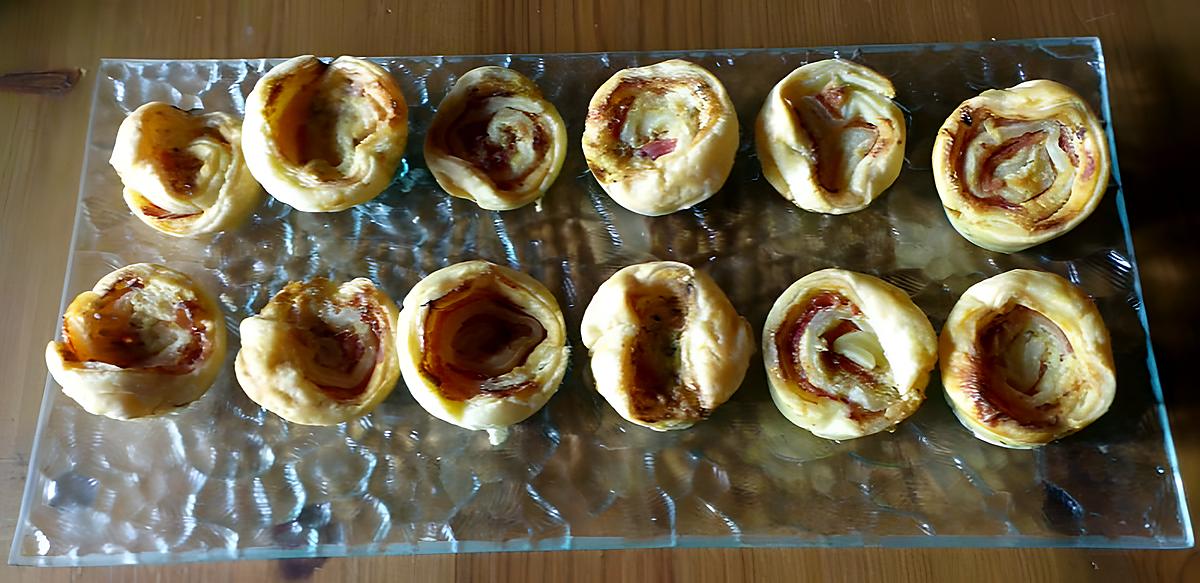 recette escargot feuilleté jambon fromage