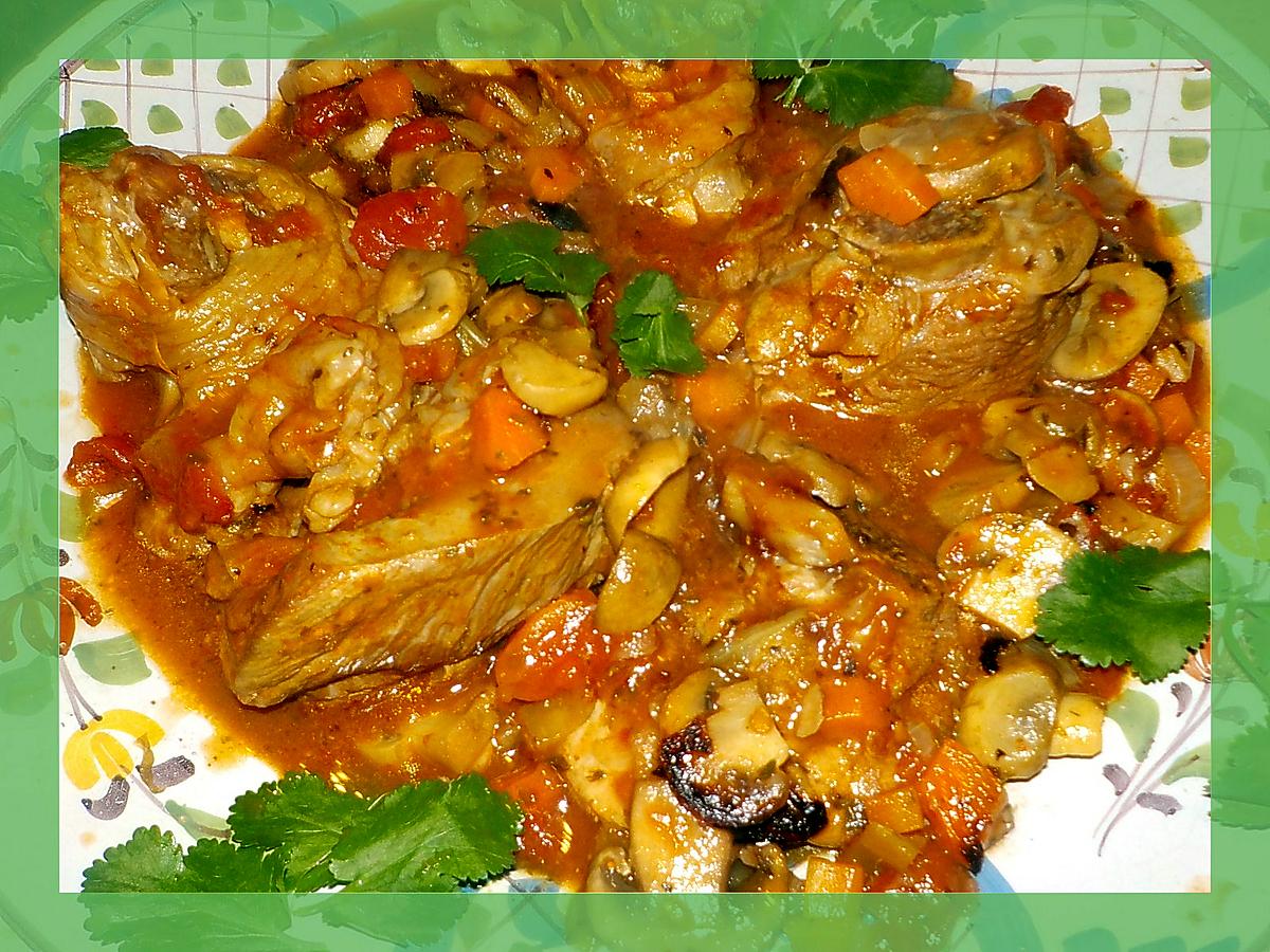 recette Osso bucco de dinde marengo