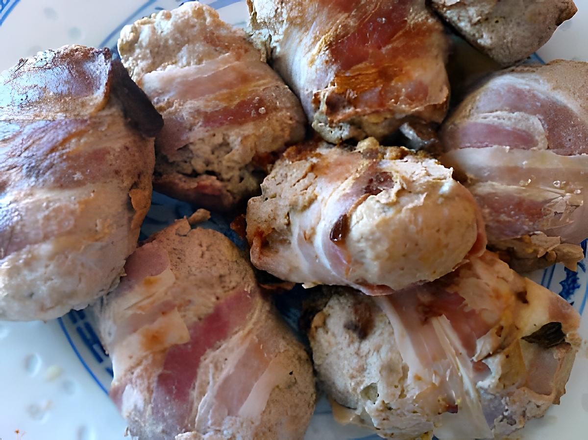 recette boulette de porc au lard