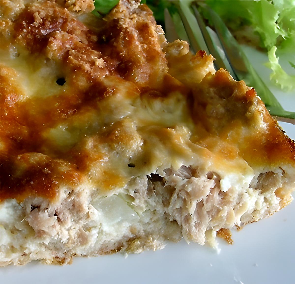 recette Gratin de pain au thon ou Pain recyclé ... 0%MG