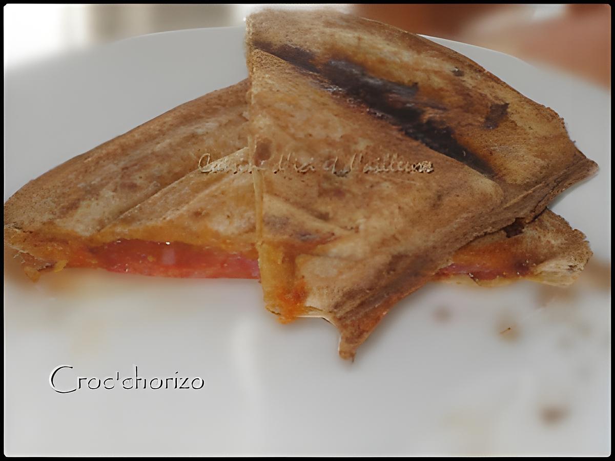 recette Croc'chorizo