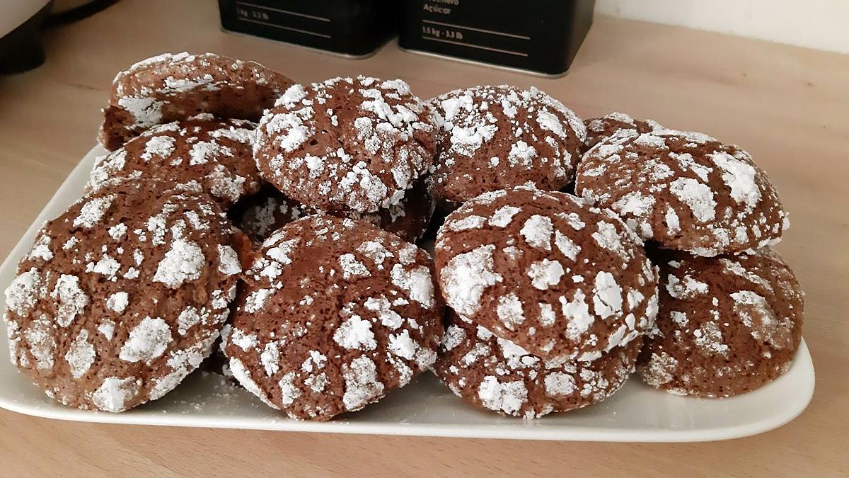 recette .Biscuits craquelés au chocolat