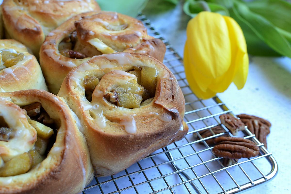 recette Brioche à la pomme et noix de Pécan