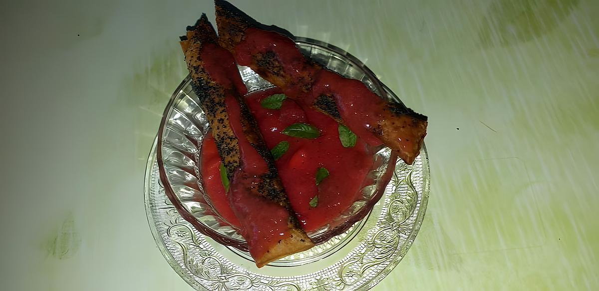 recette Soupe de fraises et ses tartines feuilleter