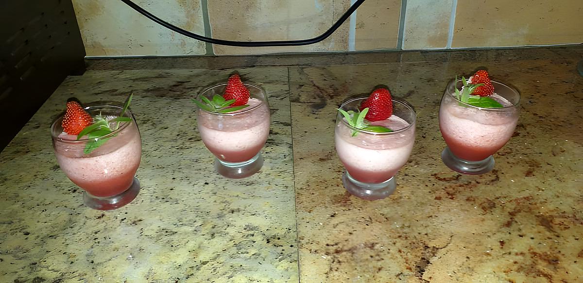 recette mousse de fraise a l orgeat