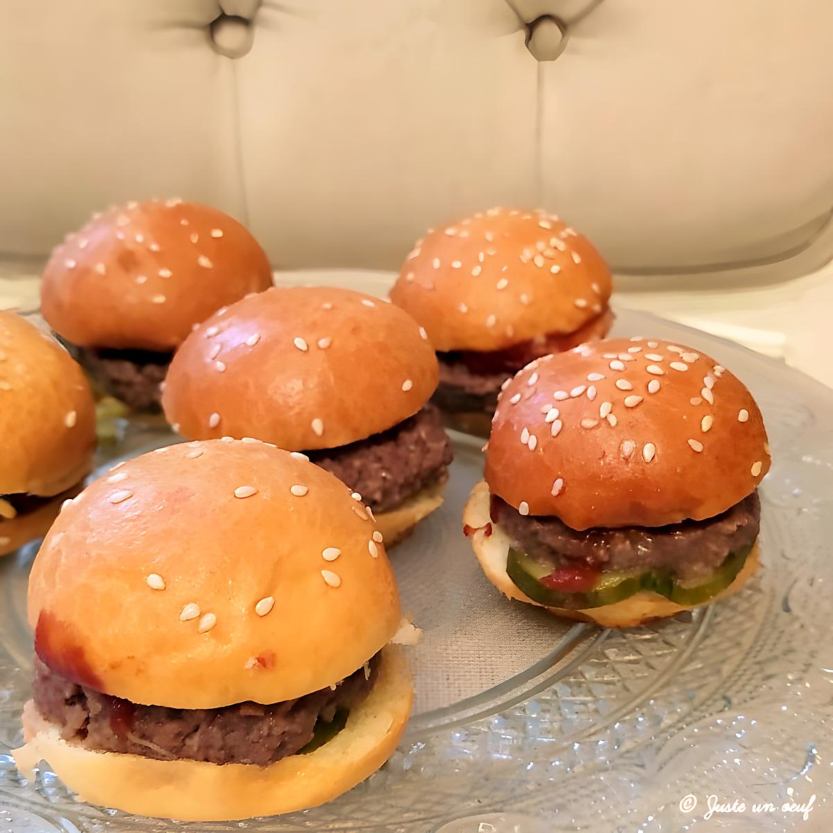 recette Mini burgers au bacon