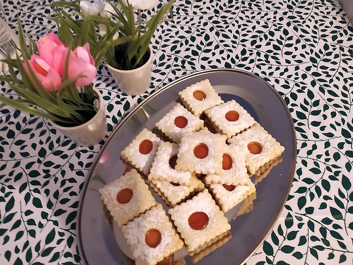 recette Sablé a la confiture d'abricots