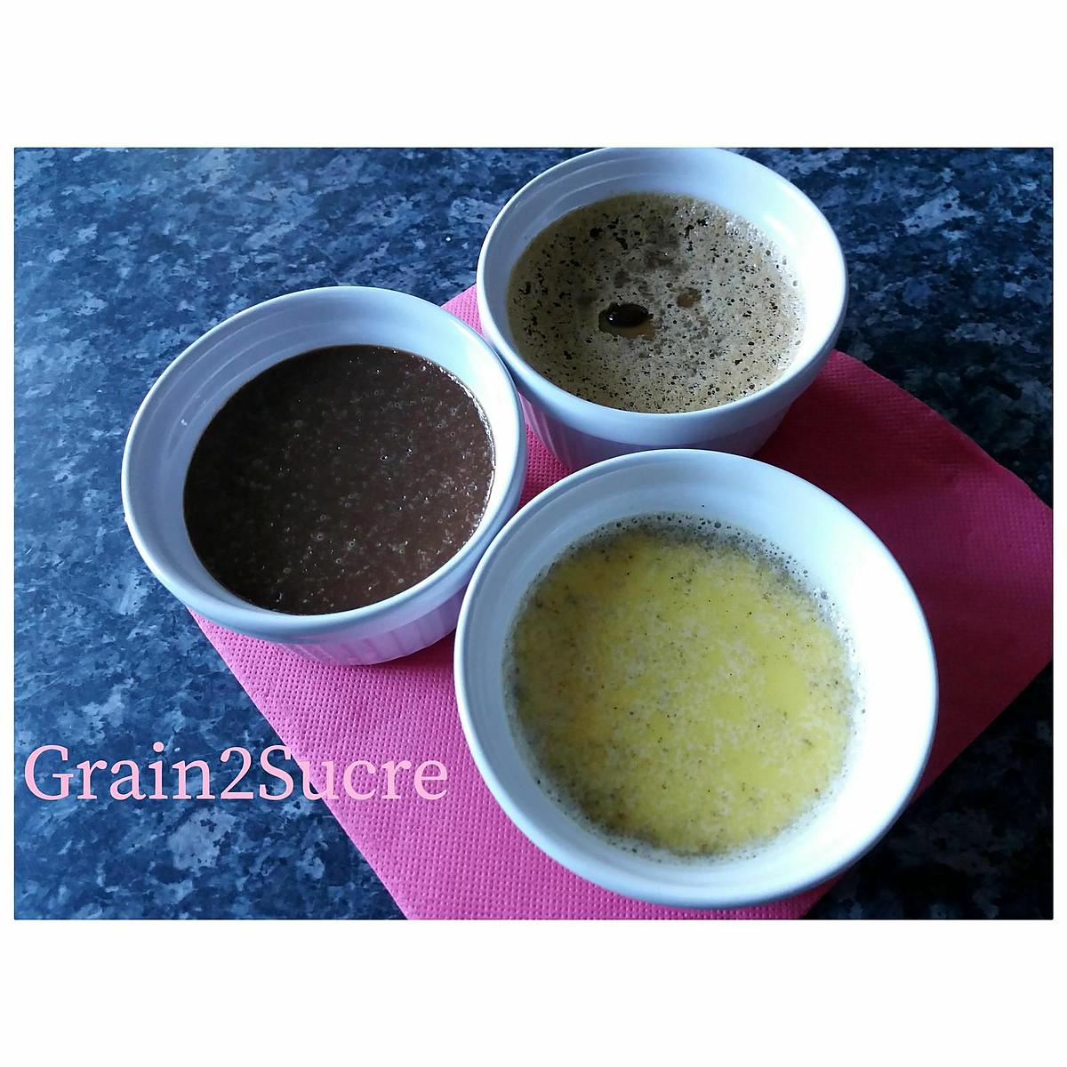 recette Pots de crème, café, vanille, chocolat