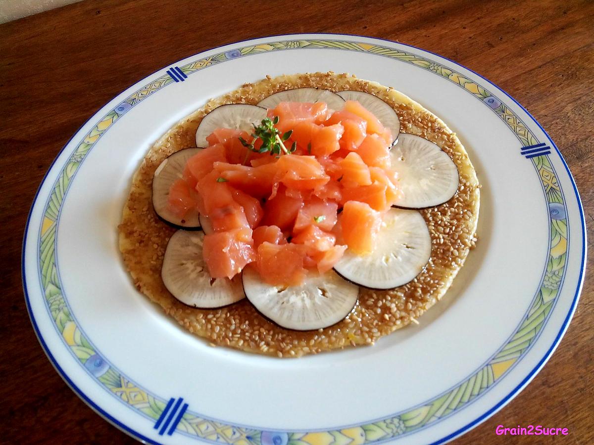 recette Tarte Fine Au Saumon Fumé Et Radis Noir