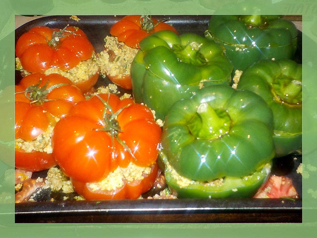 recette Tomates et poivrons farcis a la marocaine