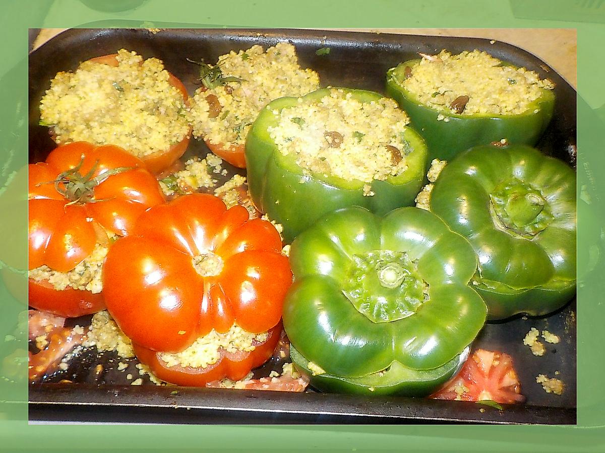 recette Tomates et poivrons farcis a la marocaine