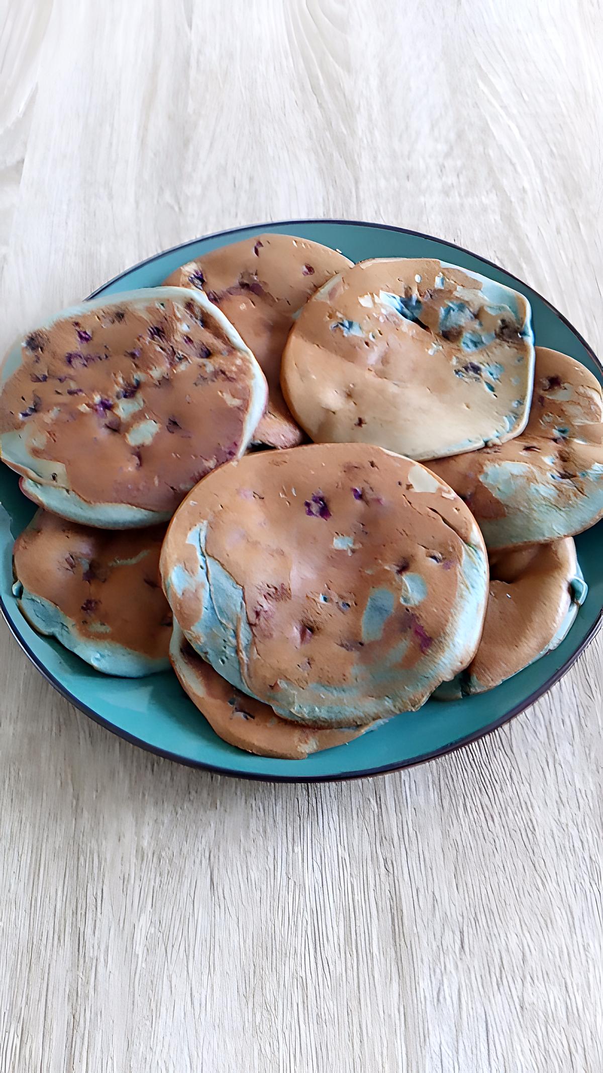 recette pancakes aux myrtilles