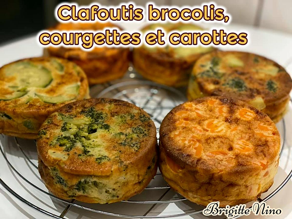 recette CLAFOUTIS BROCOLIS, COURGETTES et CAROTTES